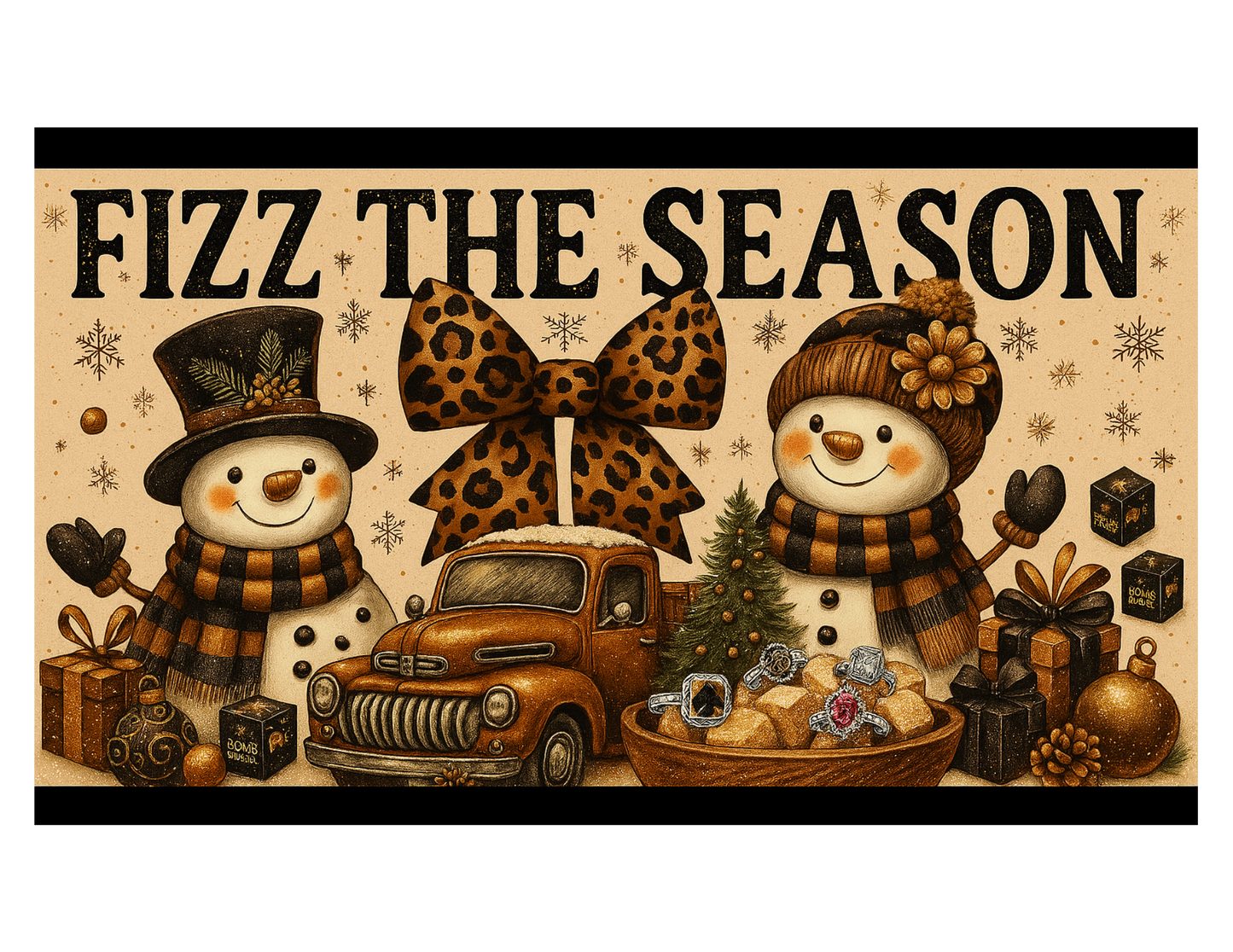 Fizz the Seasonā Snowman | 20 oz Sublimation Tumbler