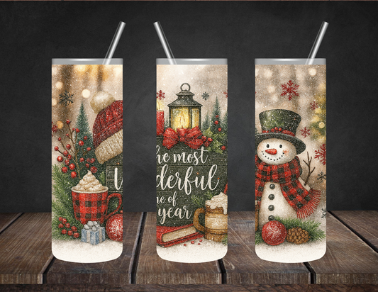 It’s the most Wonderful Time of the Year|Christmas | 20 oz Sublimation Tumbler