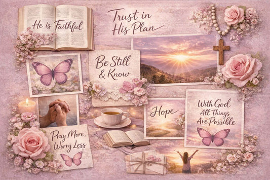 Trust in His Plan - 20 oz Skinny Tumbler | Insulated Travel Cup