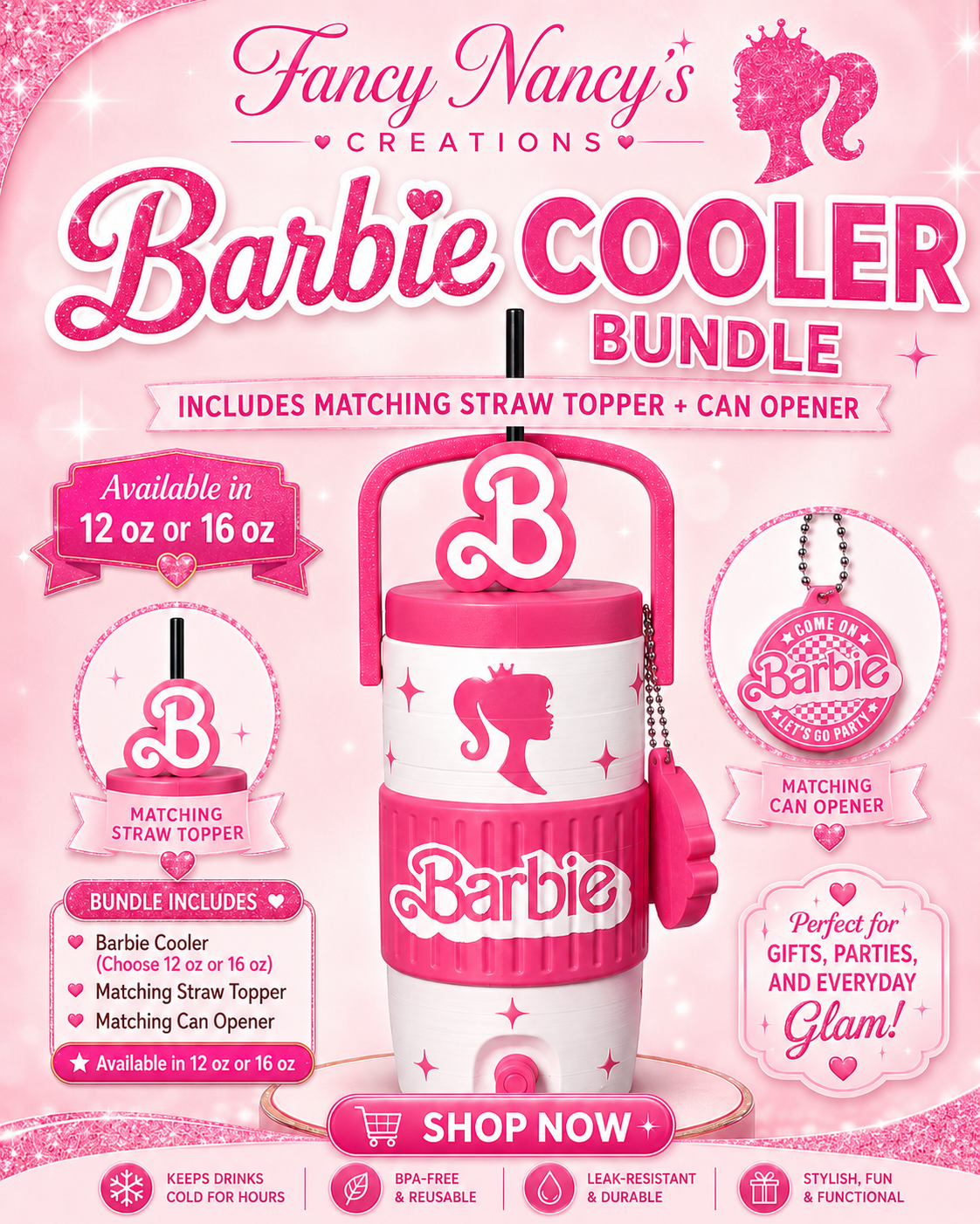 Barbie Straw Topper