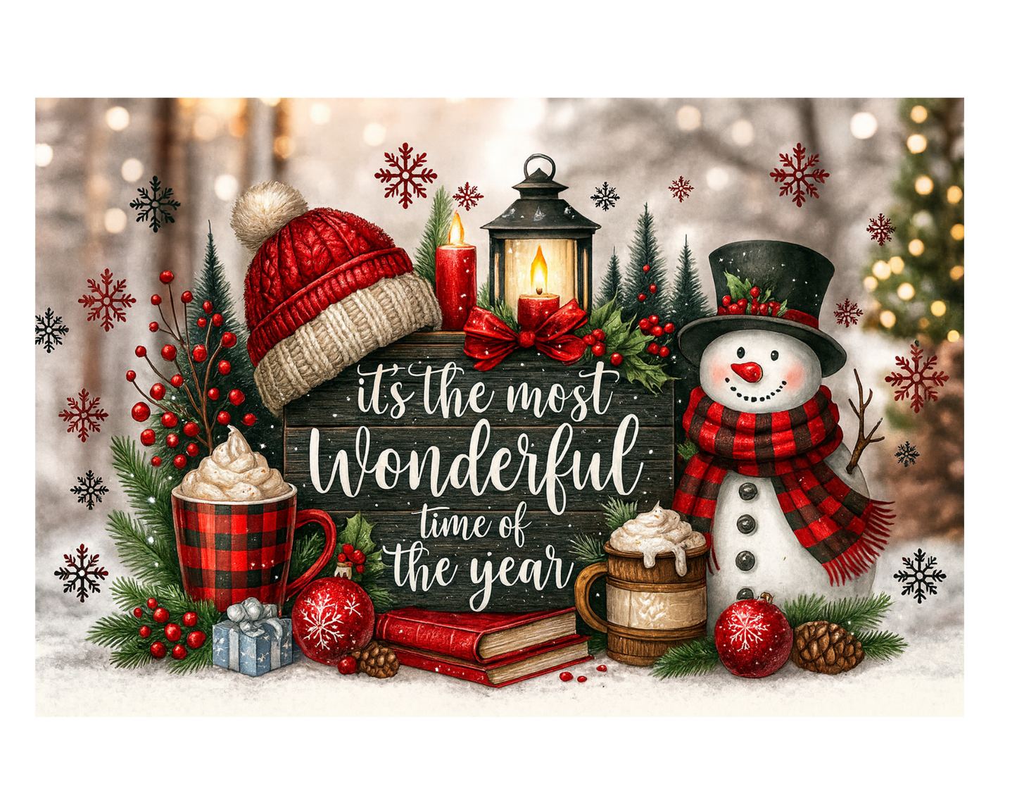 Itās the most Wonderful Time of the Year|Christmas | 20 oz Sublimation Tumbler