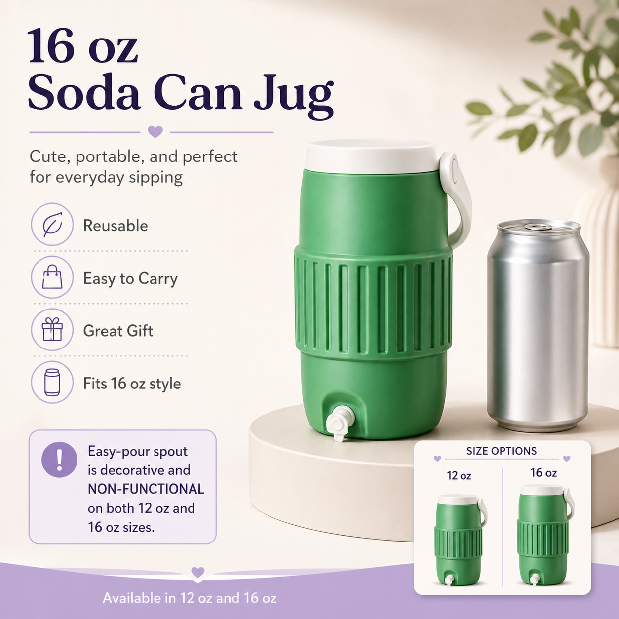3D Soda Can Holder Jug
