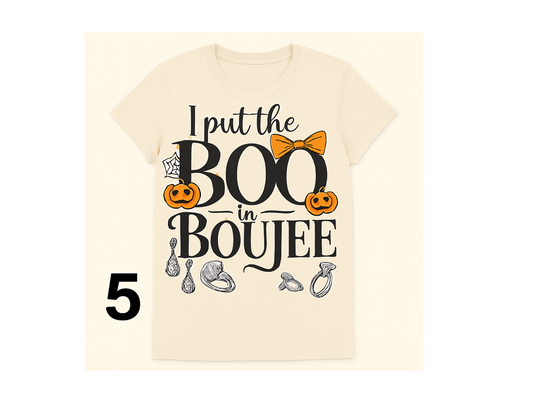 #5-I Put the BOO in BOUJEE Chic pumpkins and bling for hauntingly stylish vibes.
