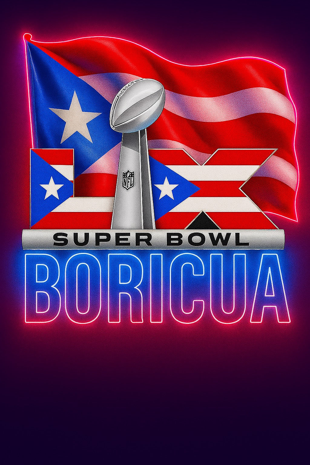 Super Bowl Boricua 20 oz Sublimation Tumbler – Puerto Rican Pride Edition