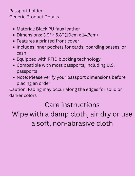 Personalized Passport Holder