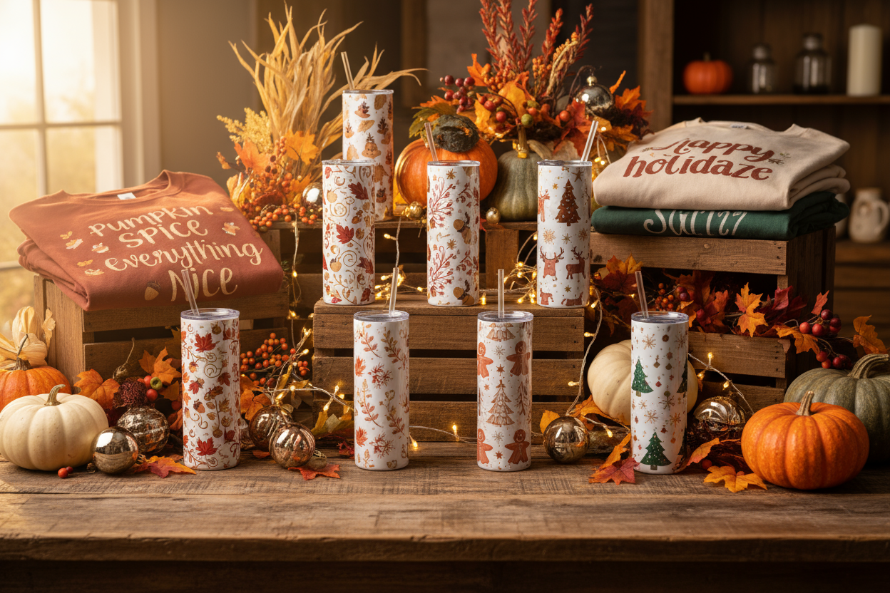 Fall and Holiday Skinny Tumblers