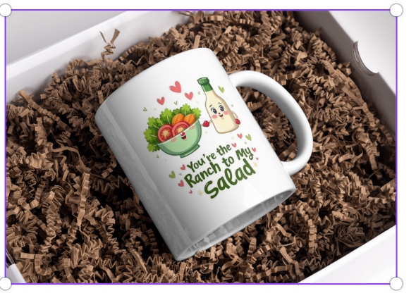 Ranch to My Salad Coffee Mug | Cute Food Pun Mug
