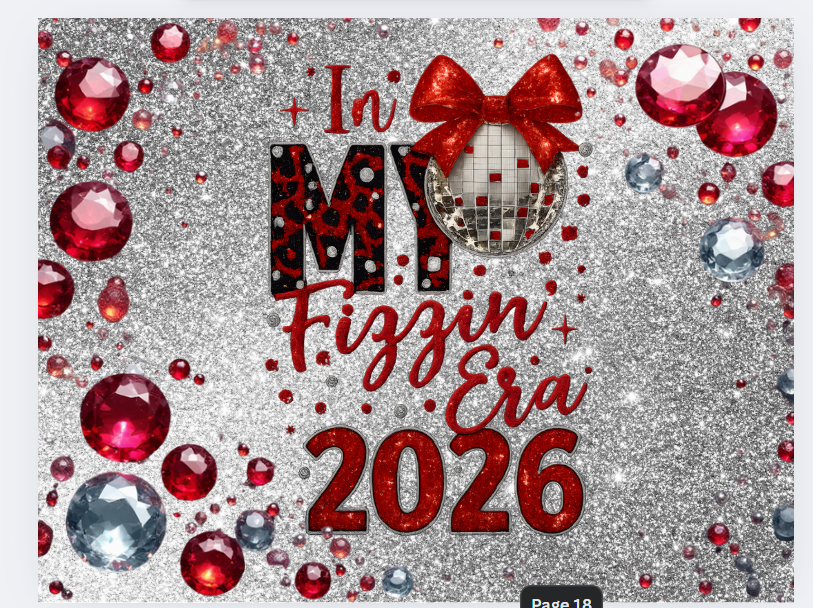 I'm My Fizzin' Era 2026 20oz Skinny Tumbler | Glitter
