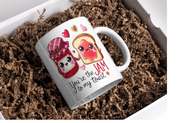 Jam to My Toast Coffee Mug | Cute Food Pun Mug