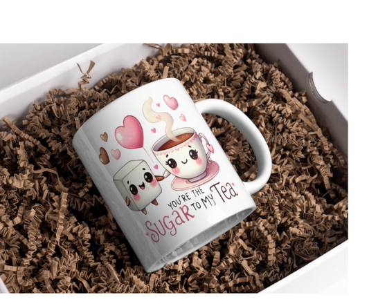 Sugar to My Tea Coffee Mug | Cute Food Pun Mug