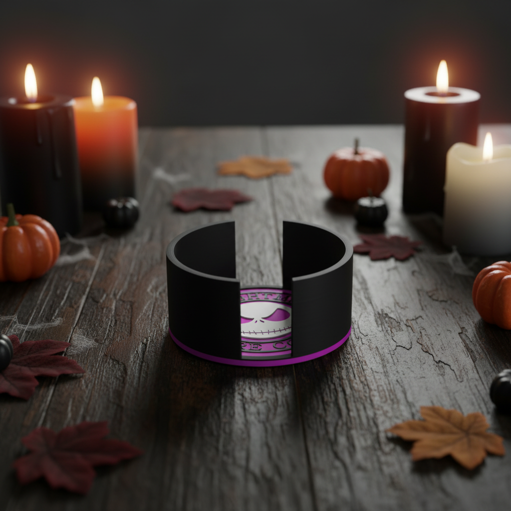 Nightmare Before Coffee Coaster Holder Mockup