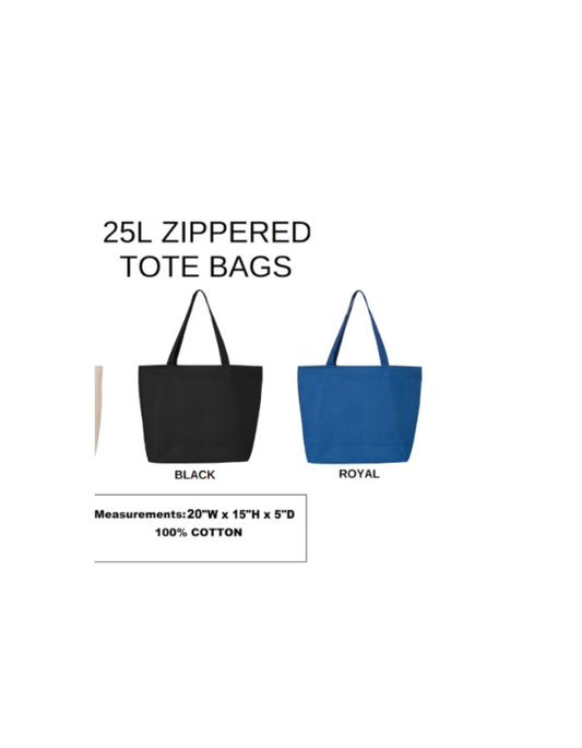 Custom DTF Canvas Tote Bag