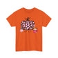 Unisex Heavy Cotton Tee- Hello Fall Pink Leopard Pumpkin