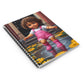 Spiral Notebook - Ruled Line - Sunflower Pink Overalls