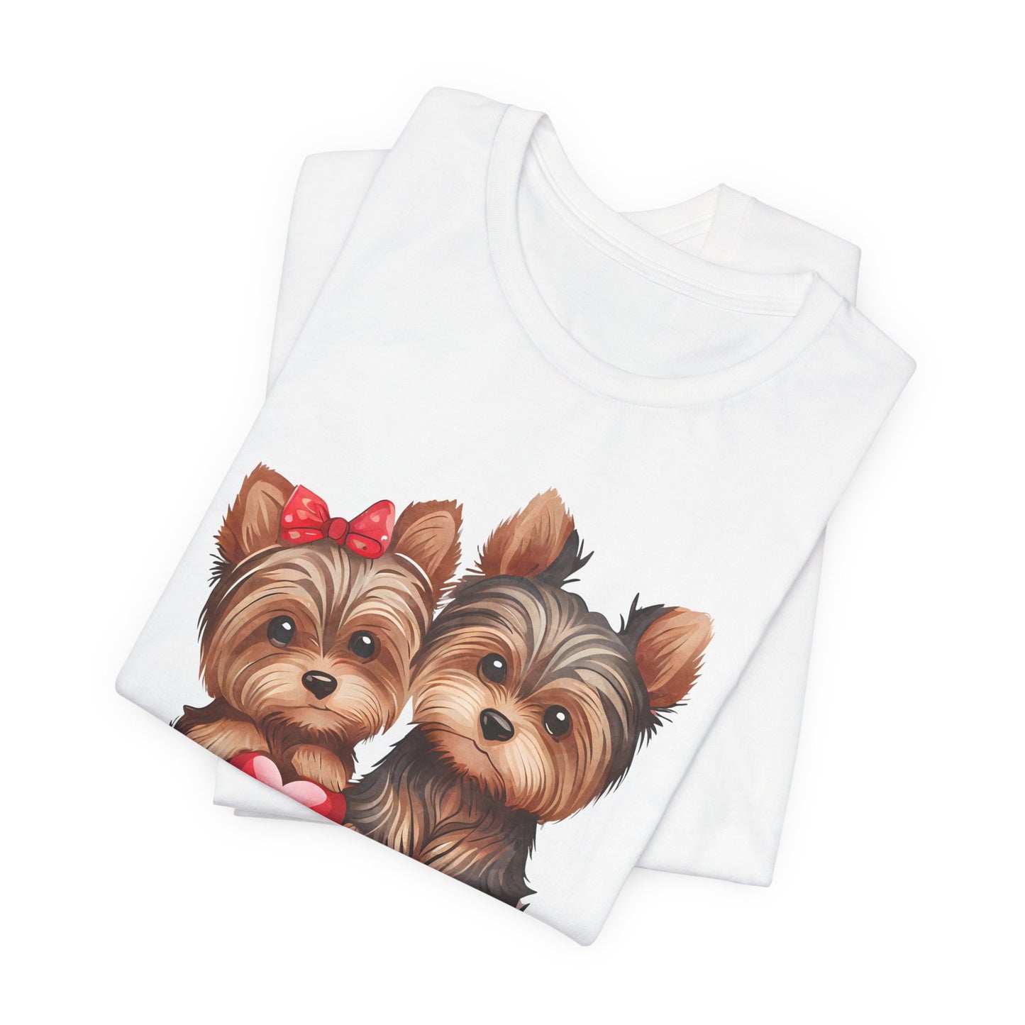 Be My Valentine Dog Lovers Tee - Cute Short Sleeve Shirt for Pet Owners