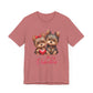 Be My Valentine Dog Lovers Tee - Cute Short Sleeve Shirt for Pet Owners