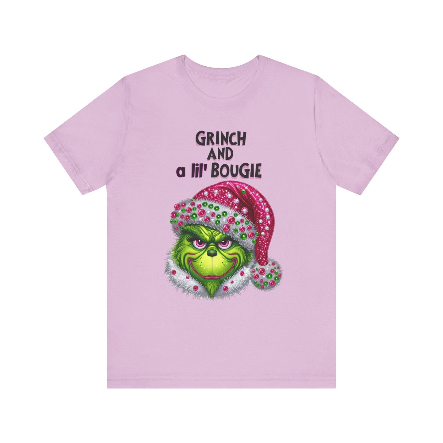 T-Shirt - Grinch and a lil' bougie Funny Christmas Tee