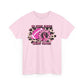 Unisex Heavy Cotton Tee - GO, FIGHT, TACKLE BREAST CANCER