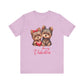 Be My Valentine Dog Lovers Tee - Cute Short Sleeve Shirt for Pet Owners