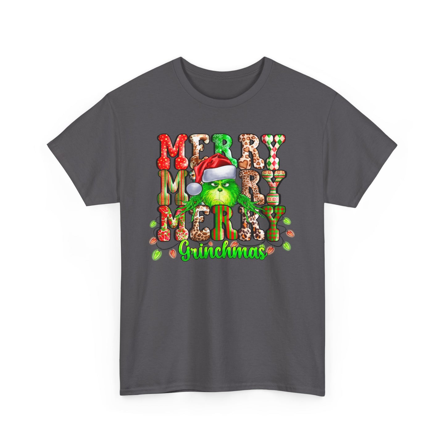 Grinch Christmas Unisex Heavy Cotton Tee