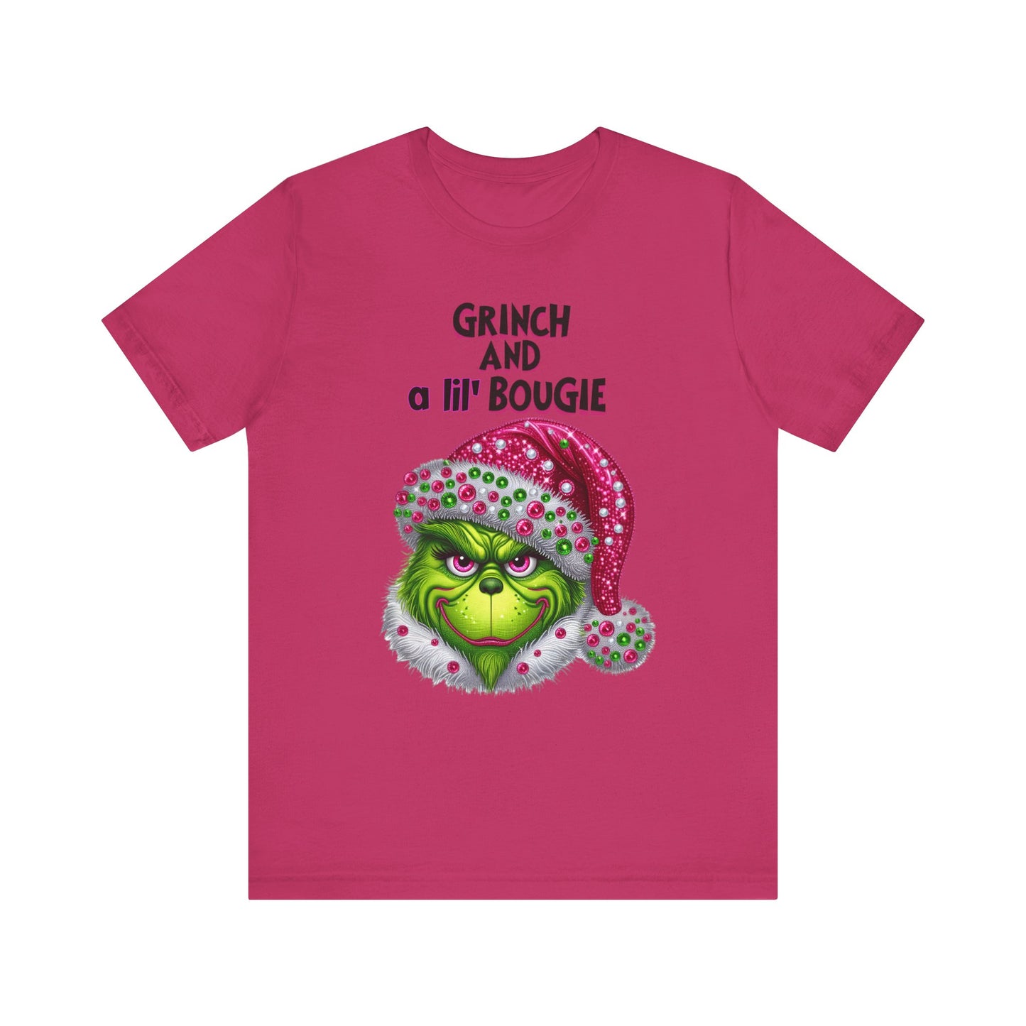 T-Shirt - Grinch and a lil' bougie Funny Christmas Tee