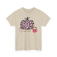 Unisex Heavy Cotton Tee- Hello Fall Pink Leopard Pumpkin