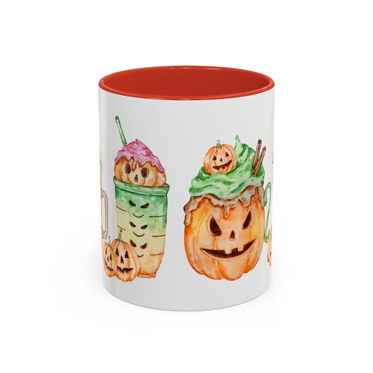 Accent Coffee Mug (11, 15oz) - Halloween lattes