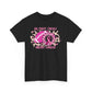 Unisex Heavy Cotton Tee - GO, FIGHT, TACKLE BREAST CANCER