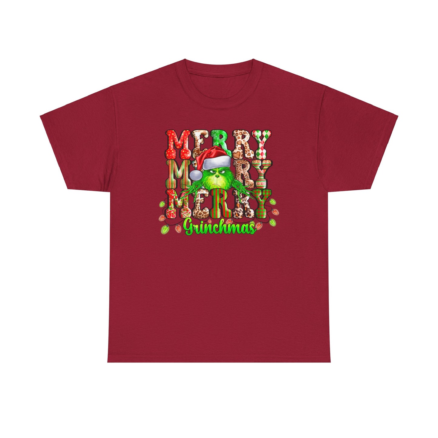 Grinch Christmas Unisex Heavy Cotton Tee