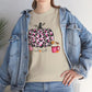 Unisex Heavy Cotton Tee- Hello Fall Pink Leopard Pumpkin