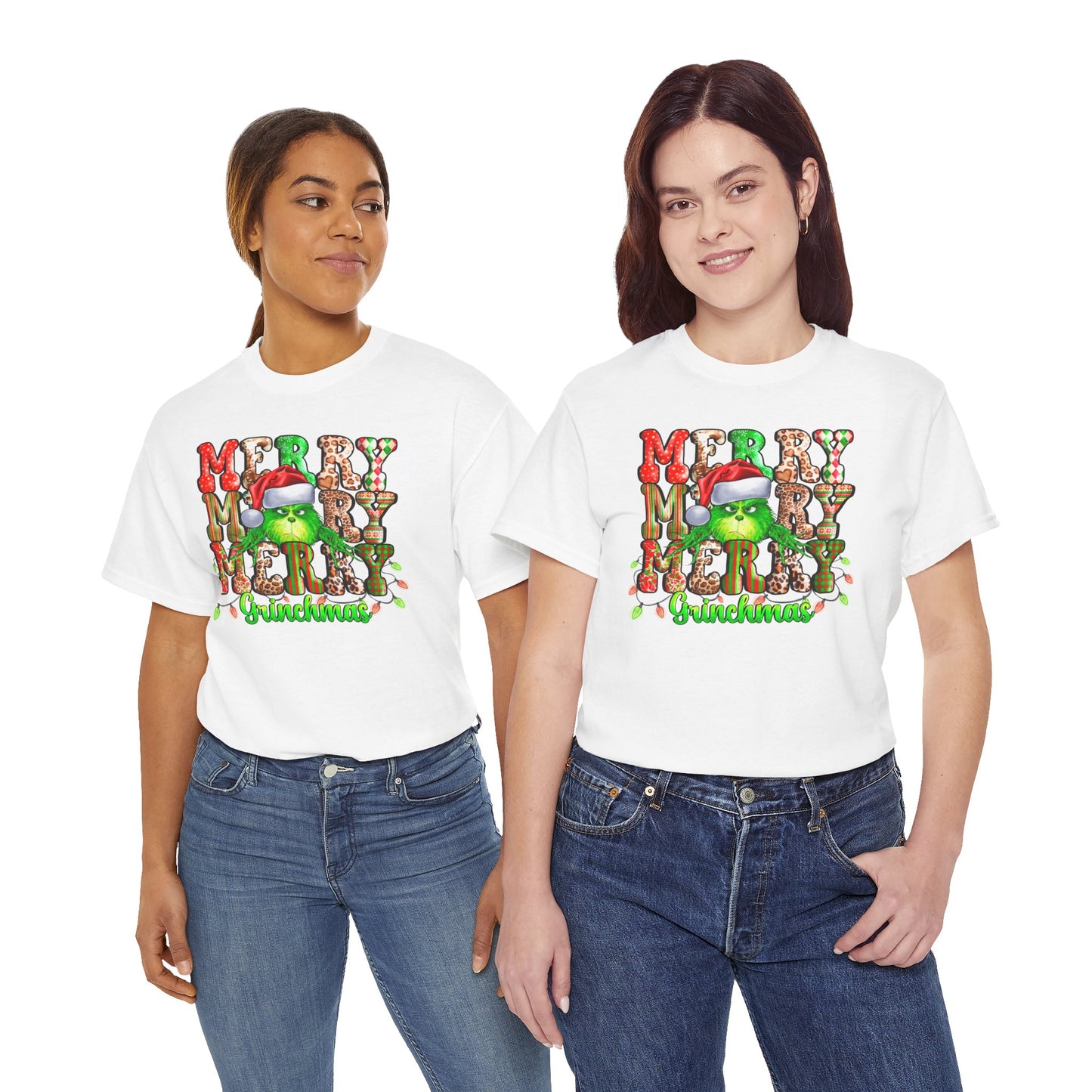 Grinch Christmas Unisex Heavy Cotton Tee