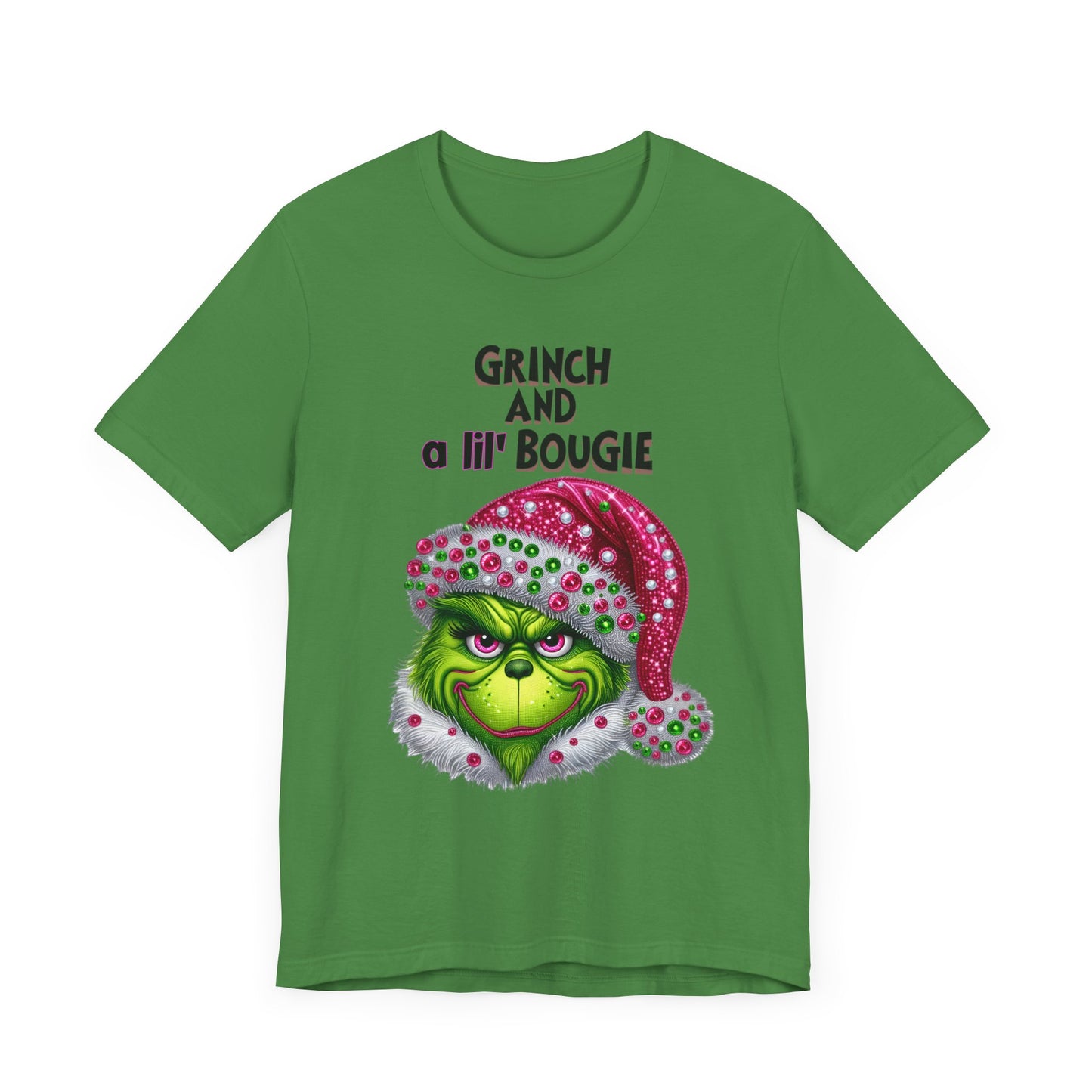 T-Shirt - Grinch and a lil' bougie Funny Christmas Tee