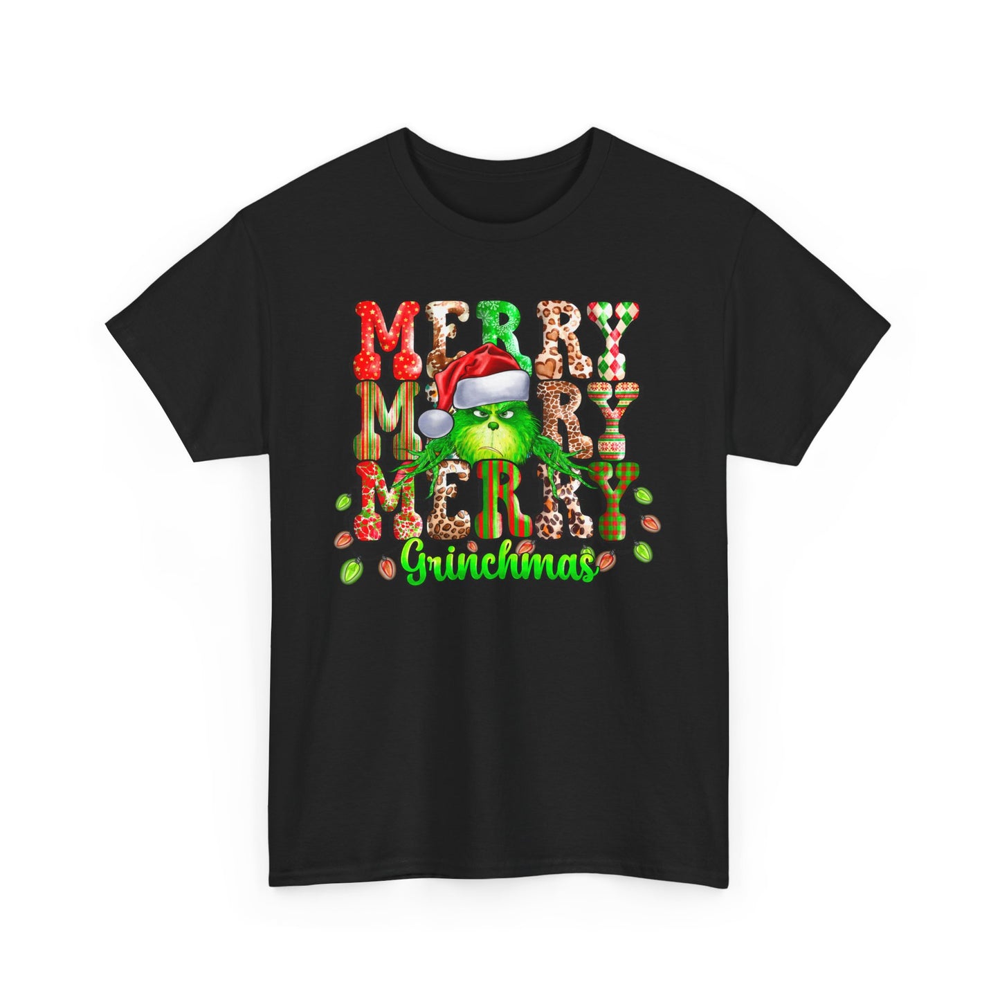 Grinch Christmas Unisex Heavy Cotton Tee