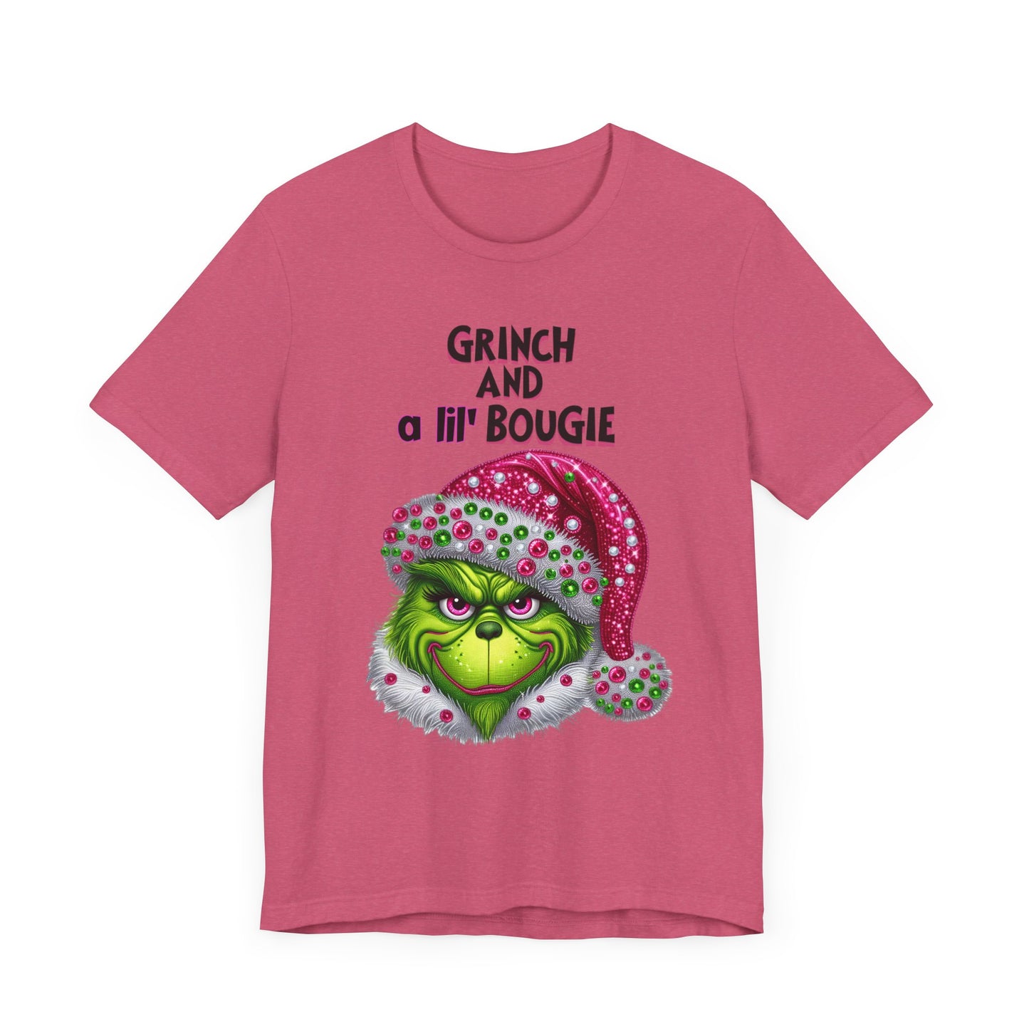 T-Shirt - Grinch and a lil' bougie Funny Christmas Tee