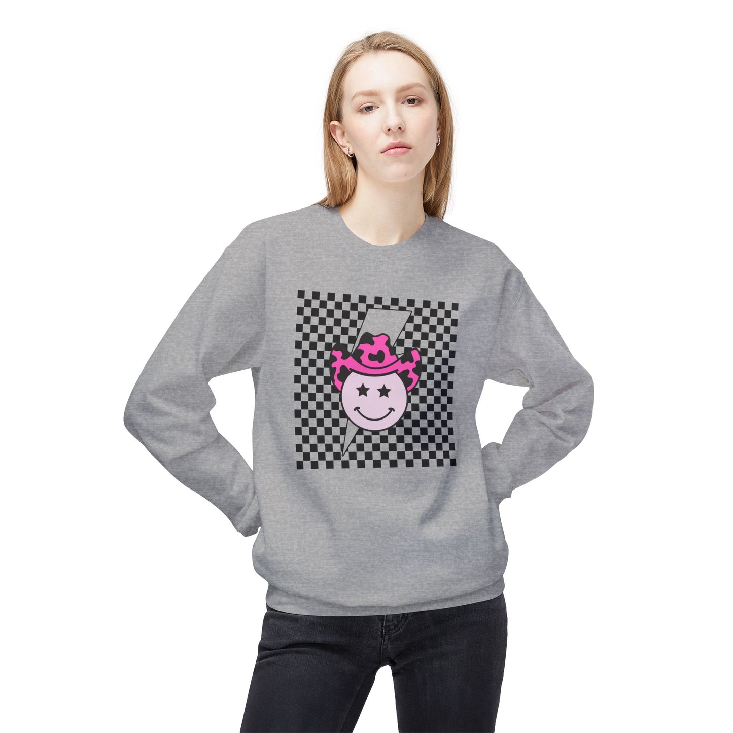 Retro Cheerful Cowboy Sweatshirt for Cool Vibes