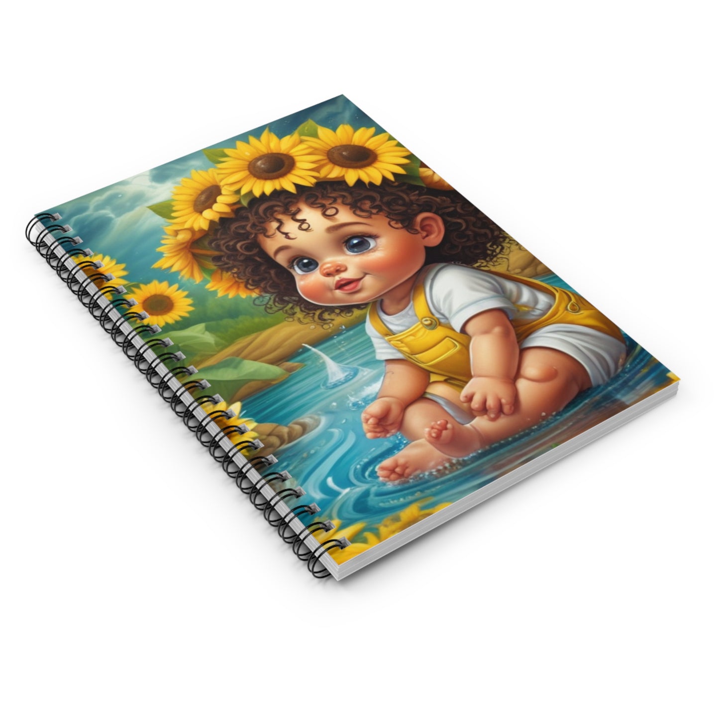 Spiral Notebook - Ruled Line Sunflower baby yellow