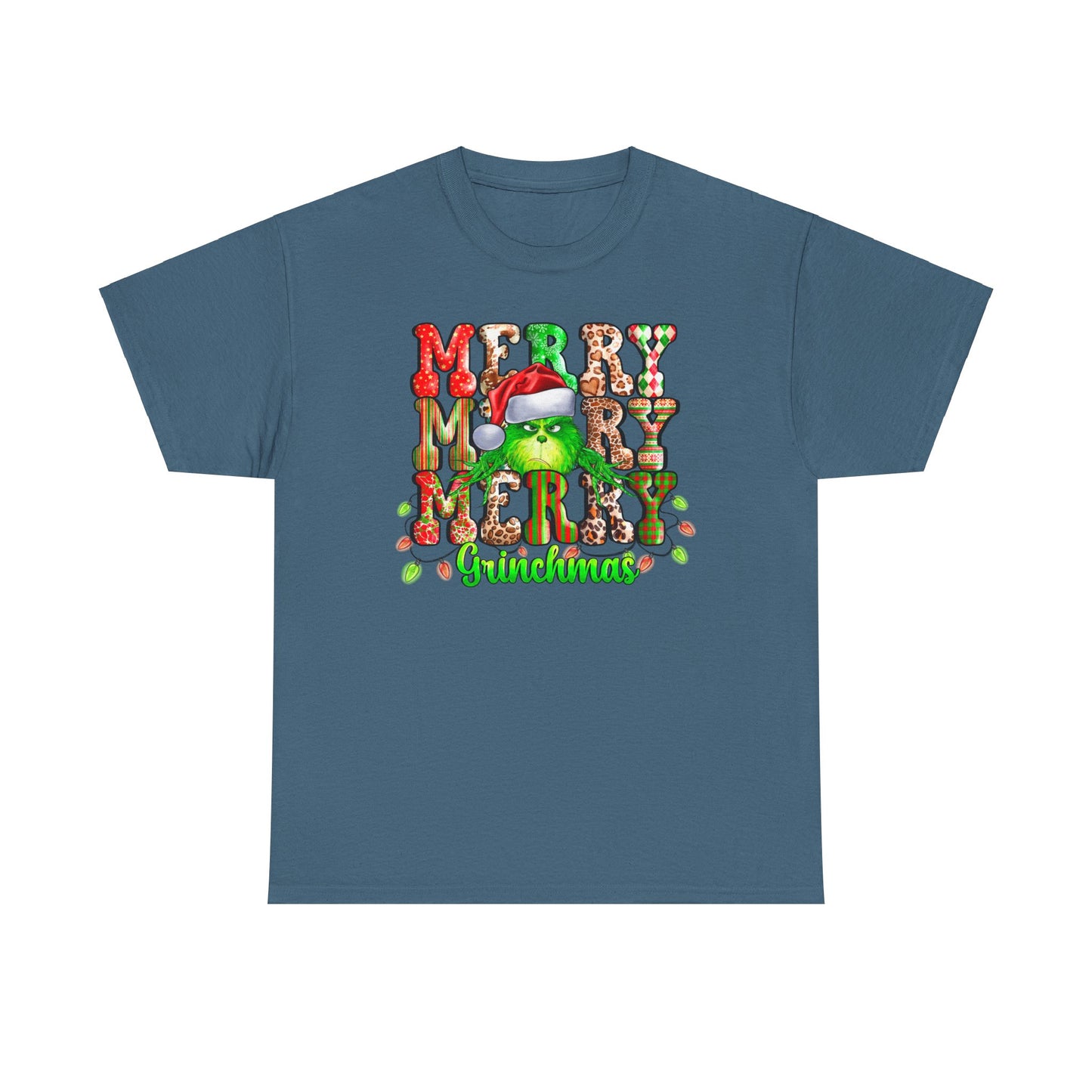 Grinch Christmas Unisex Heavy Cotton Tee