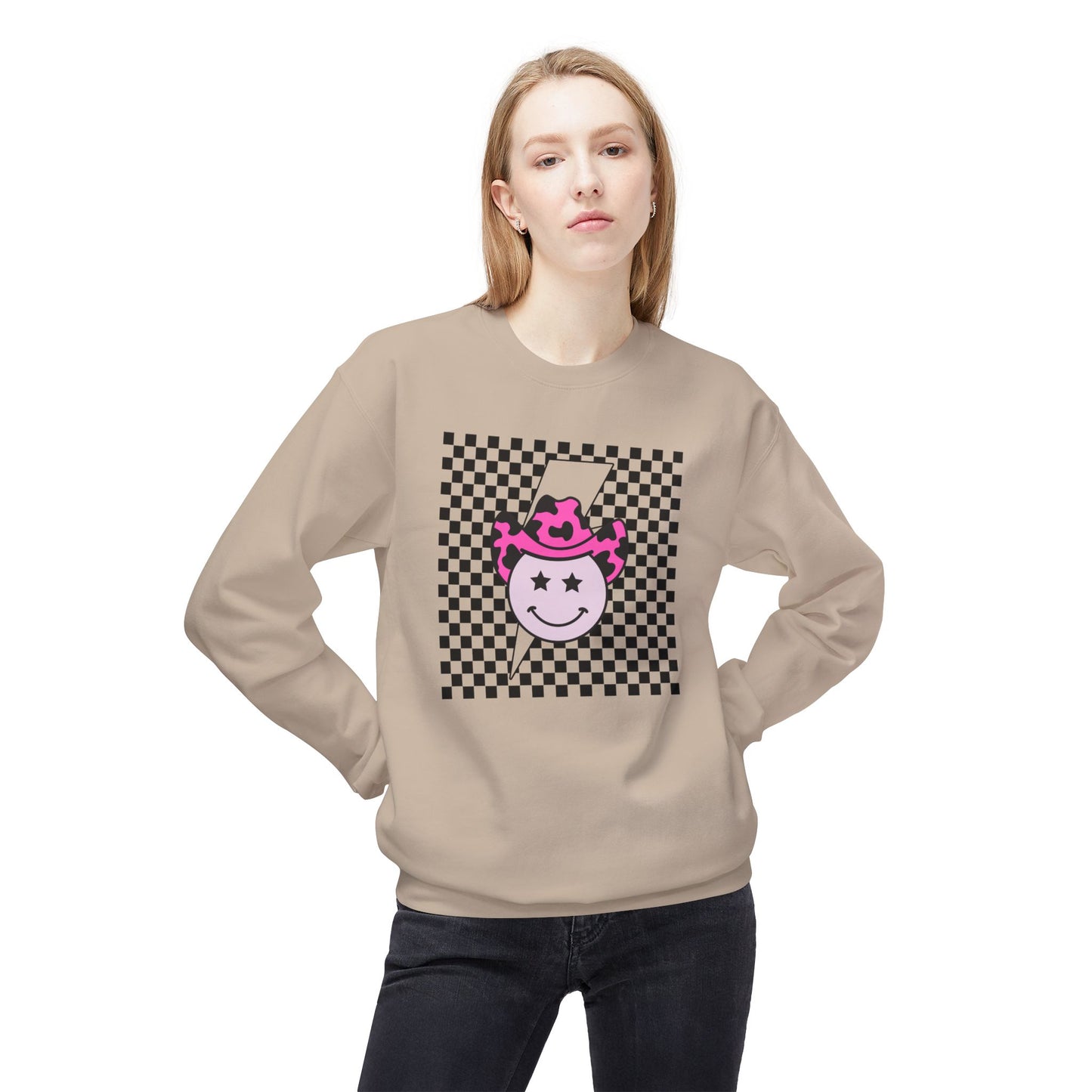 Retro Cheerful Cowboy Sweatshirt for Cool Vibes