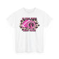 Unisex Heavy Cotton Tee - GO, FIGHT, TACKLE BREAST CANCER