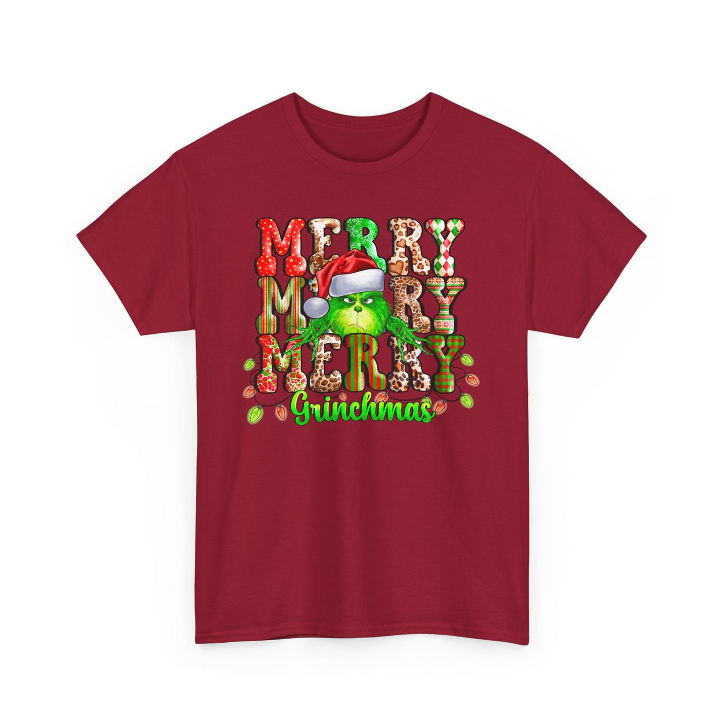 Grinch Christmas Unisex Heavy Cotton Tee