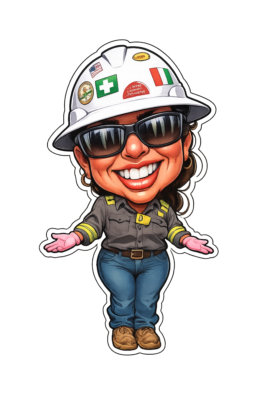 Woman Oilfield Sticker Packs