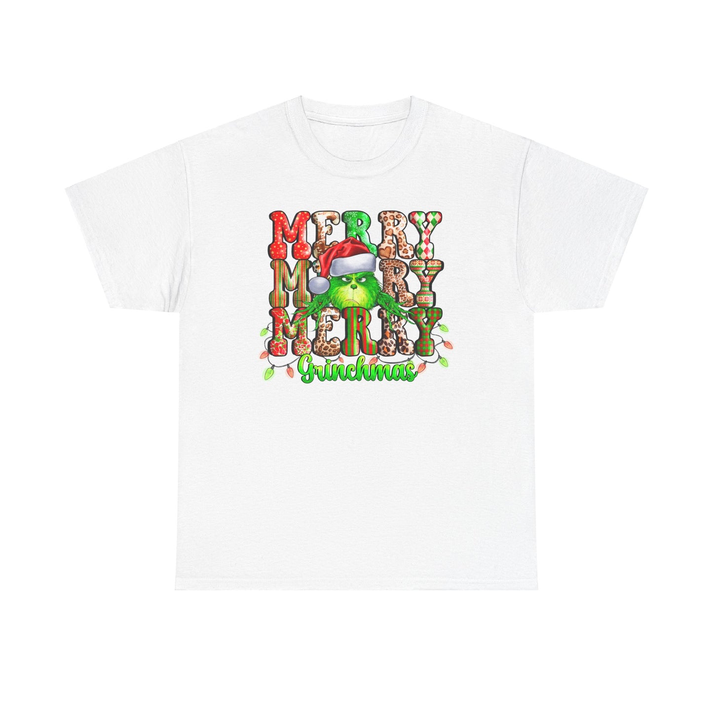 Grinch Christmas Unisex Heavy Cotton Tee