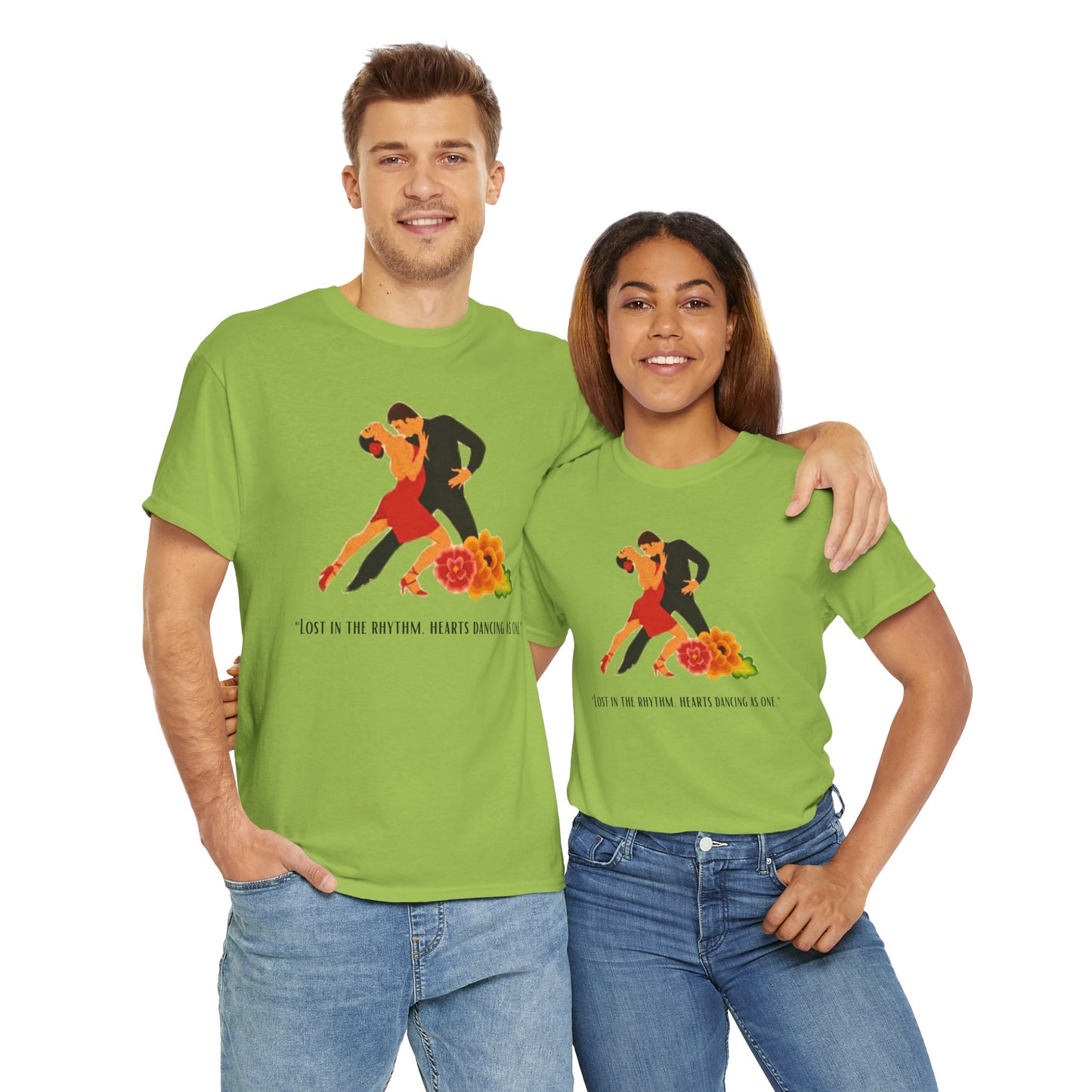 Unisex Heavy Cotton Tee - SALSA DANCING