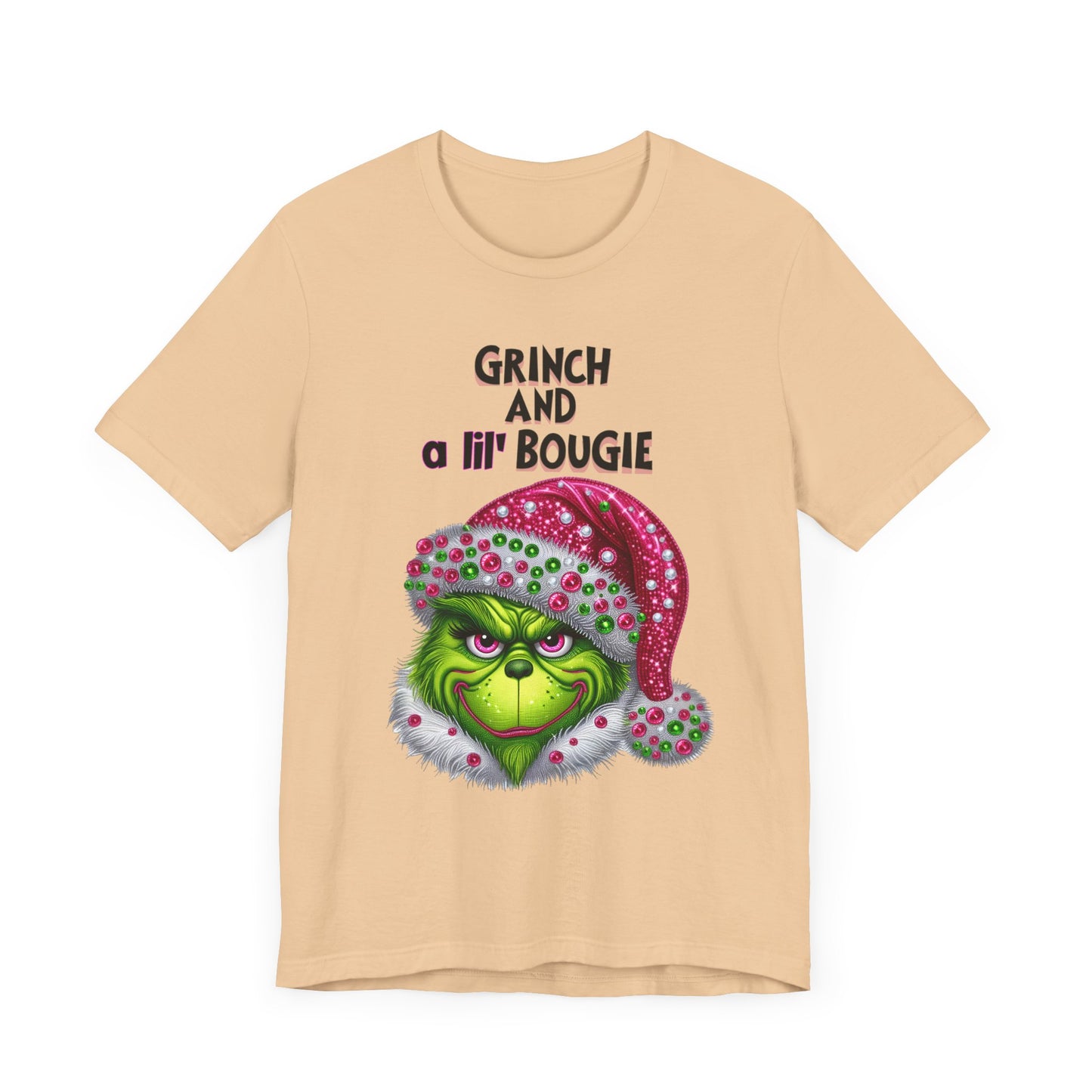 T-Shirt - Grinch and a lil' bougie Funny Christmas Tee