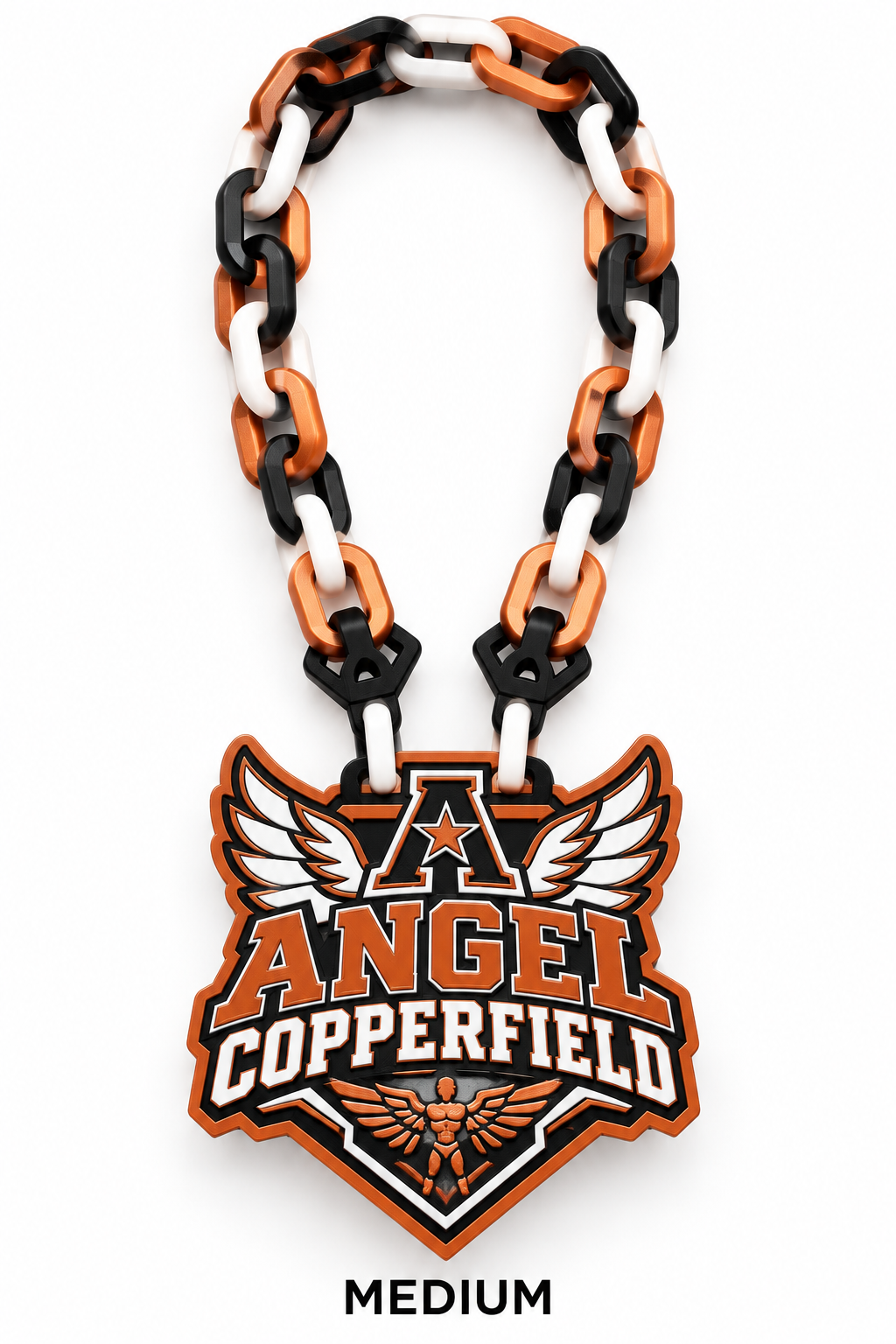 Angel Copperfield 3D Printed Logo Medallion Hype Chain