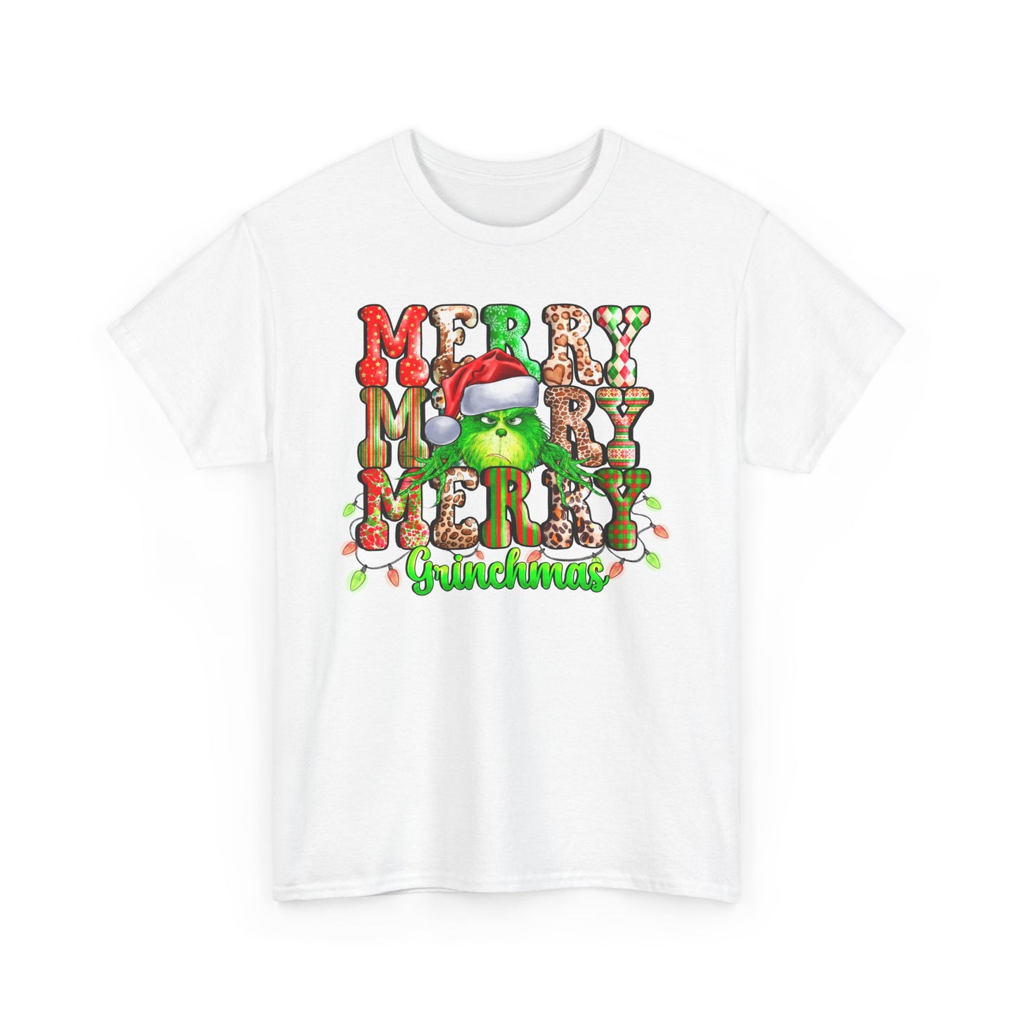 Grinch Christmas Unisex Heavy Cotton Tee