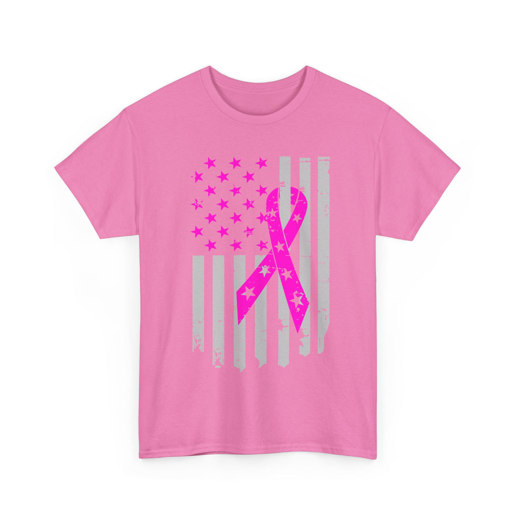 October Breast Cancer Awareness T-shirt -  Flag breast cancer awareness