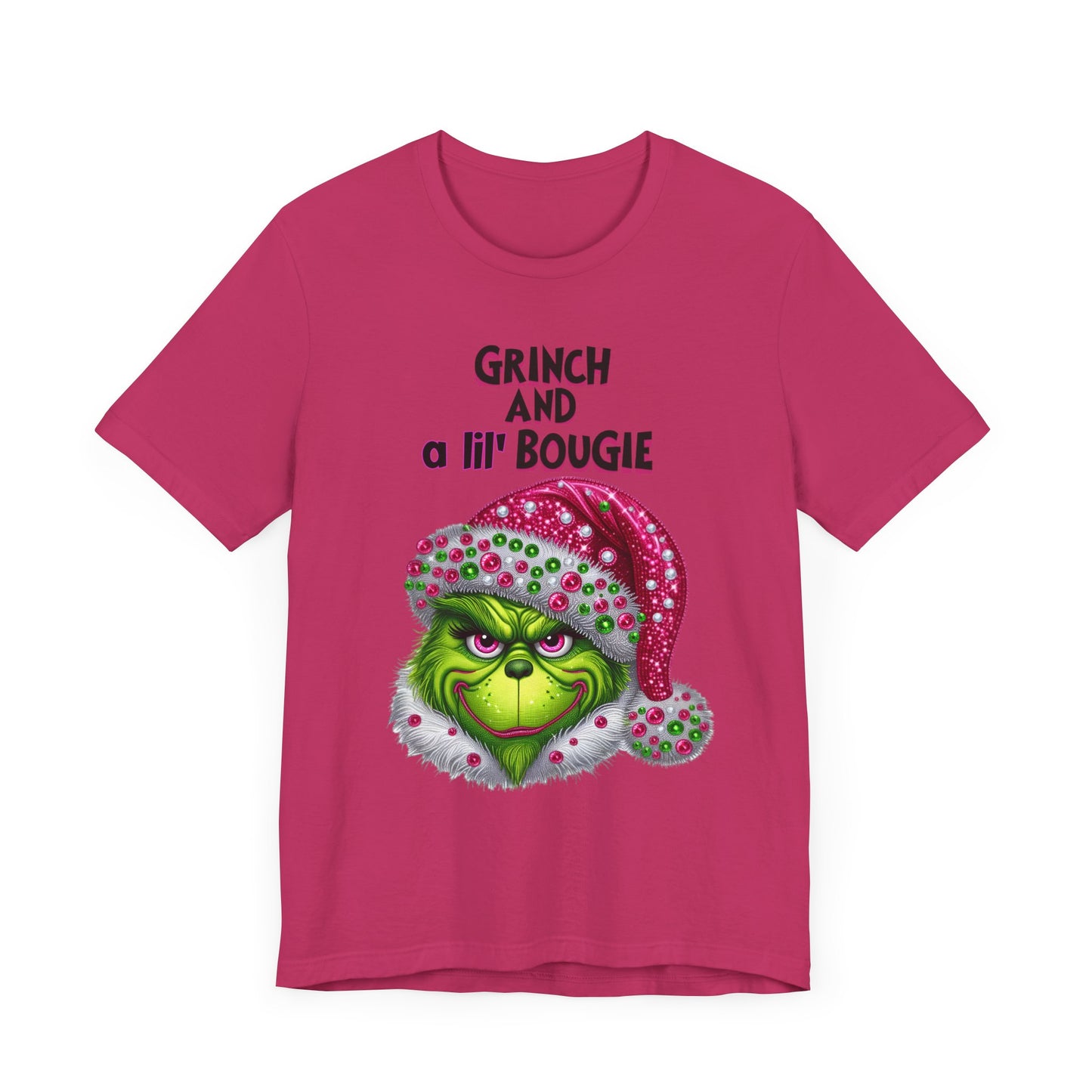 T-Shirt - Grinch and a lil' bougie Funny Christmas Tee