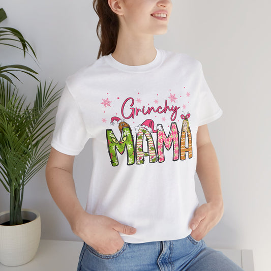 Grinchy Mama Unisex Tee - Fun Holiday T-Shirt for Moms