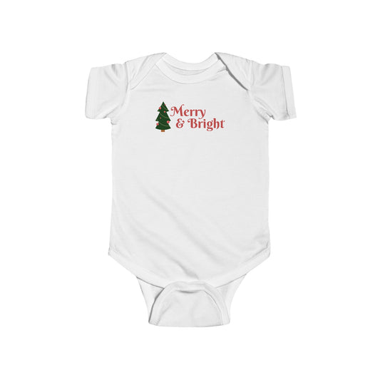 Infant Fine Jersey Bodysuit - Merry and Bright